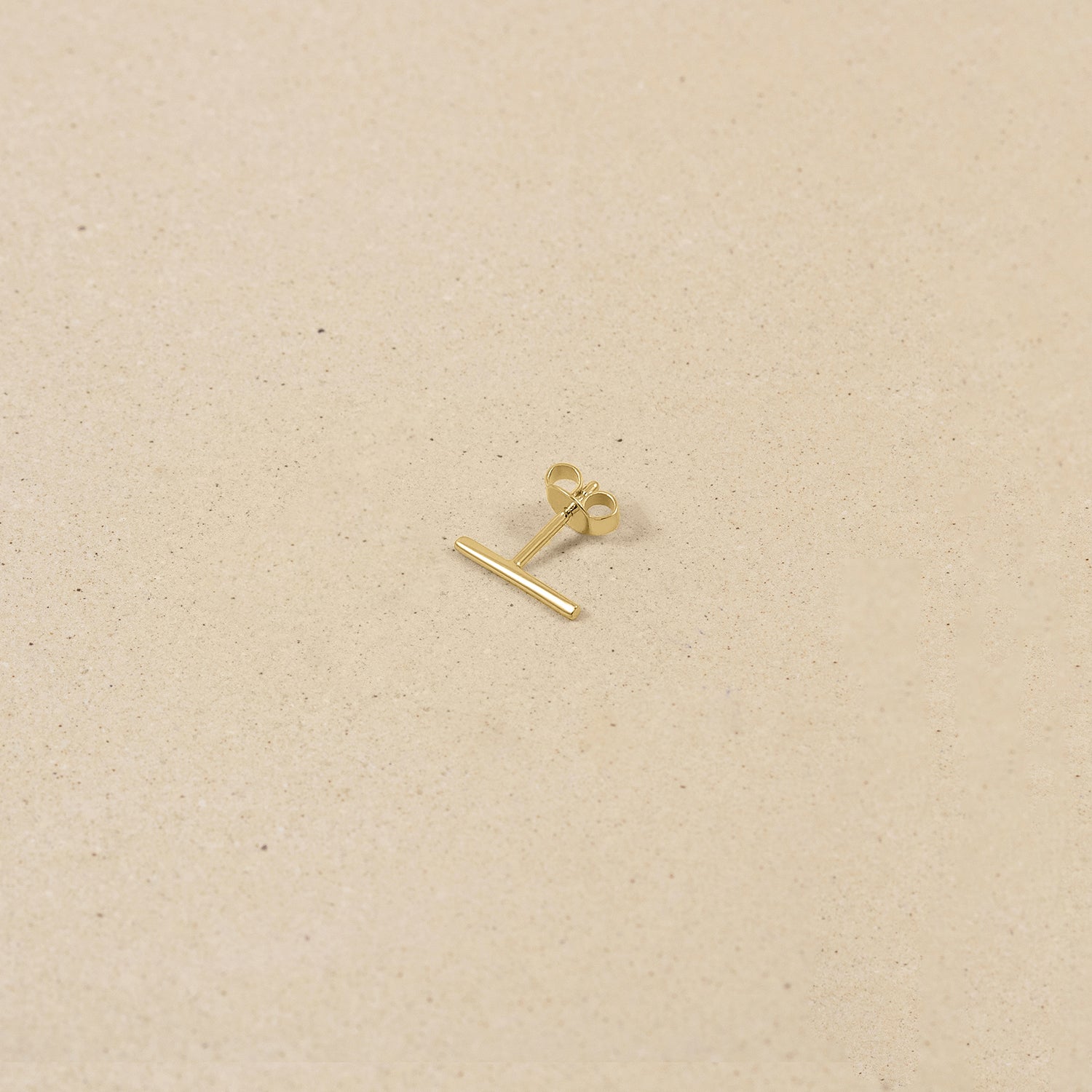 Twist Bar Stud Earrings - Single | 14k Gold