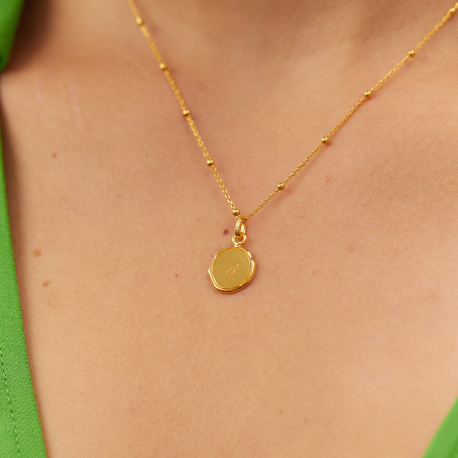 Engravable Seal Necklace
