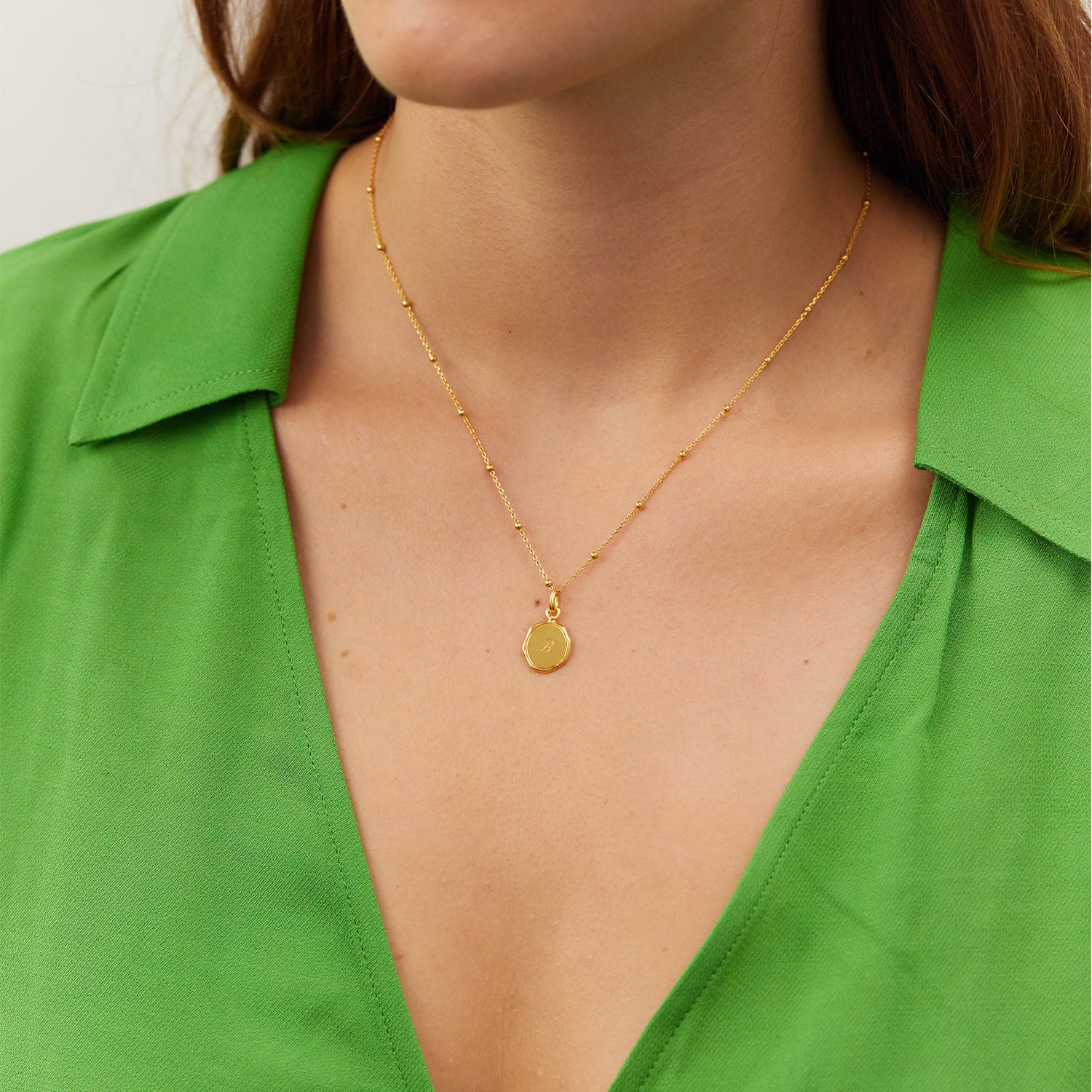 Engravable Seal Necklace