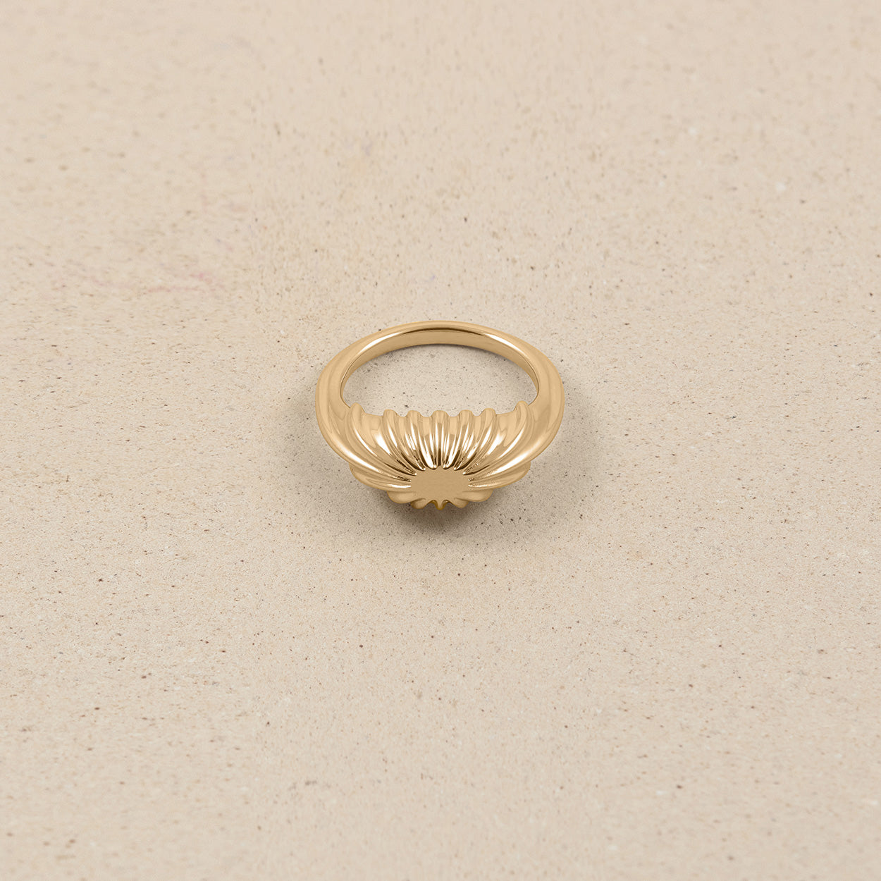 Solar Bombé Ring | 14k Gold