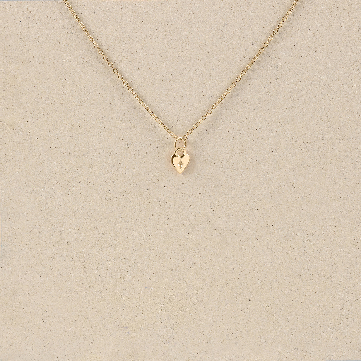 Gold Heart Necklace | 14k Gold