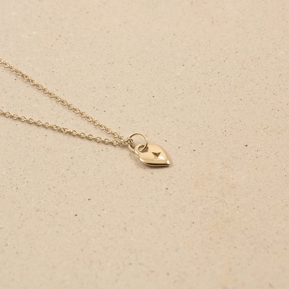 Gold Heart Necklace | 14k Gold