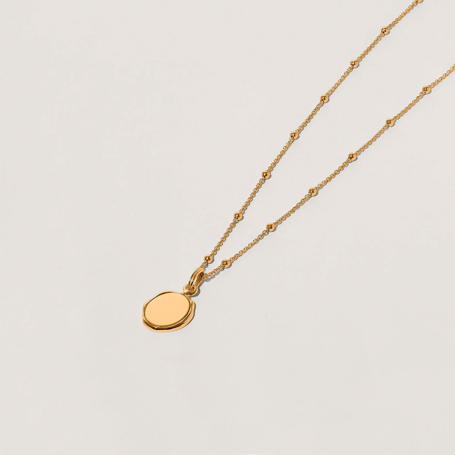 Engravable Seal Necklace