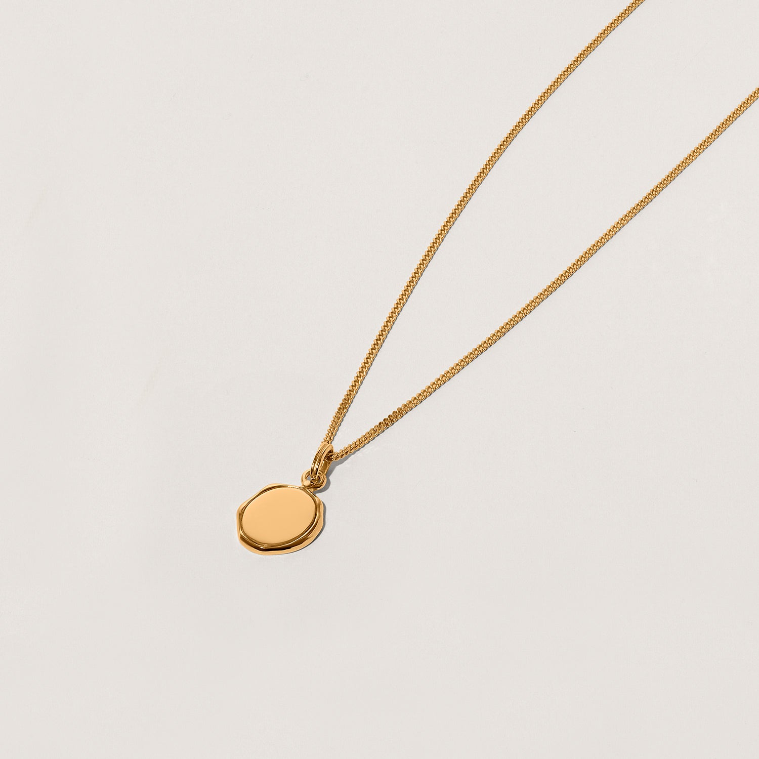 Engravable Seal Necklace