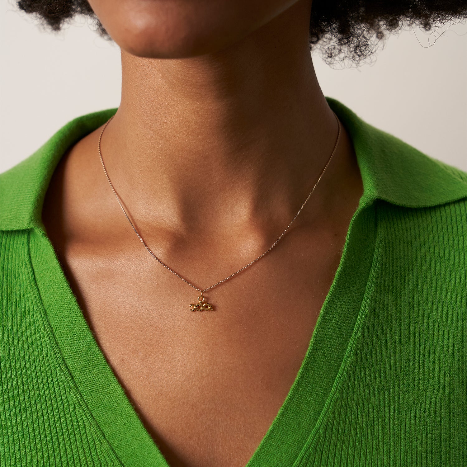 Zodiac Charm Pendant | 14k Gold