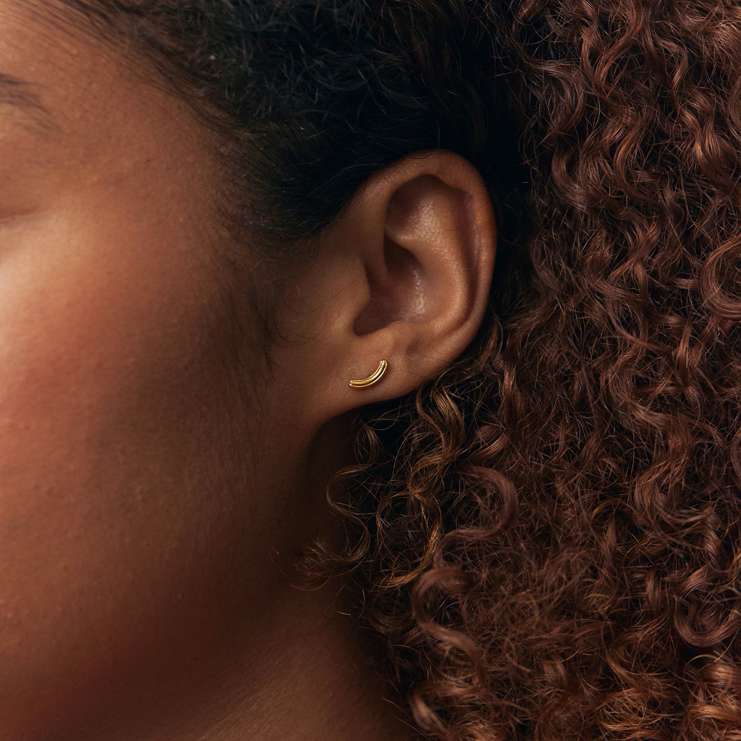 Churro Stud Earrings - Single | 14k Gold