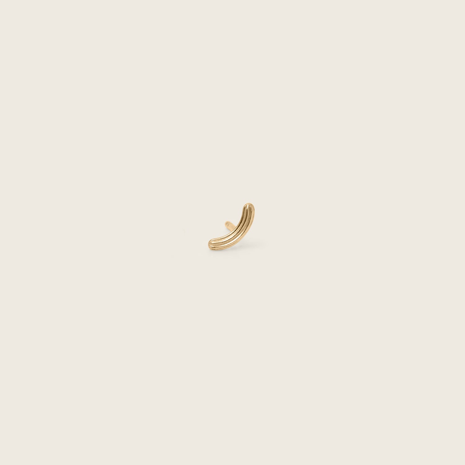 Churro Stud Earrings - Single | 14k Gold