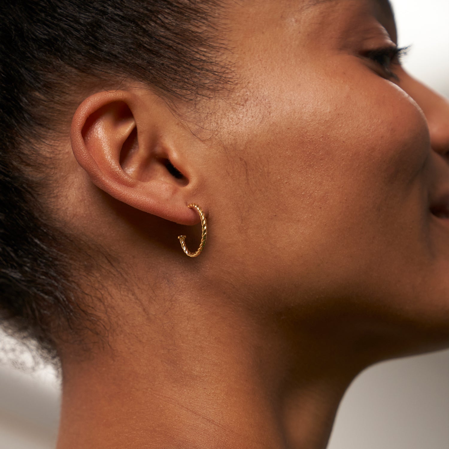 Dune Hoop Earrings | 14k Gold