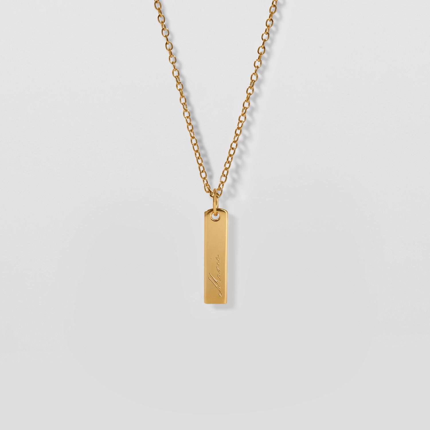 Engravable Bar Necklace