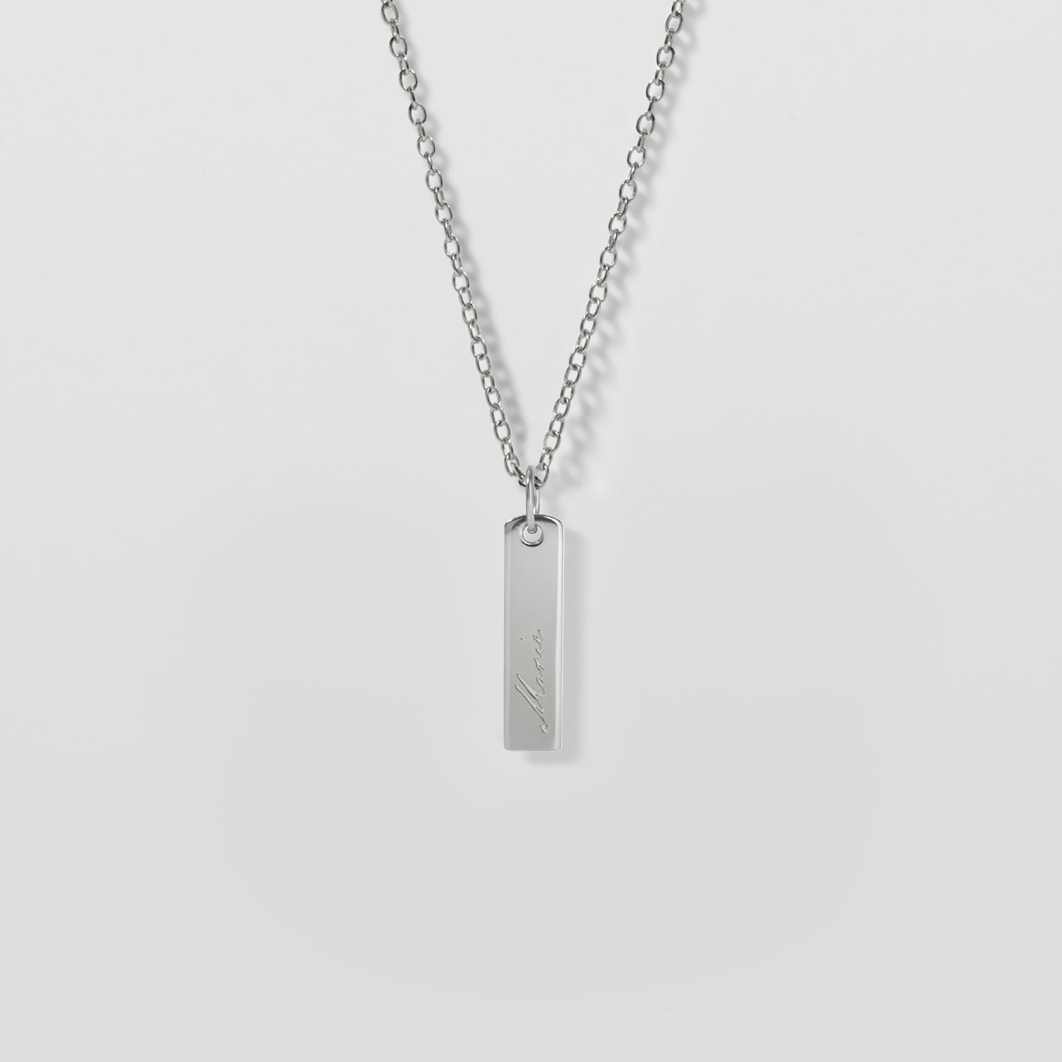 Engravable Bar Necklace