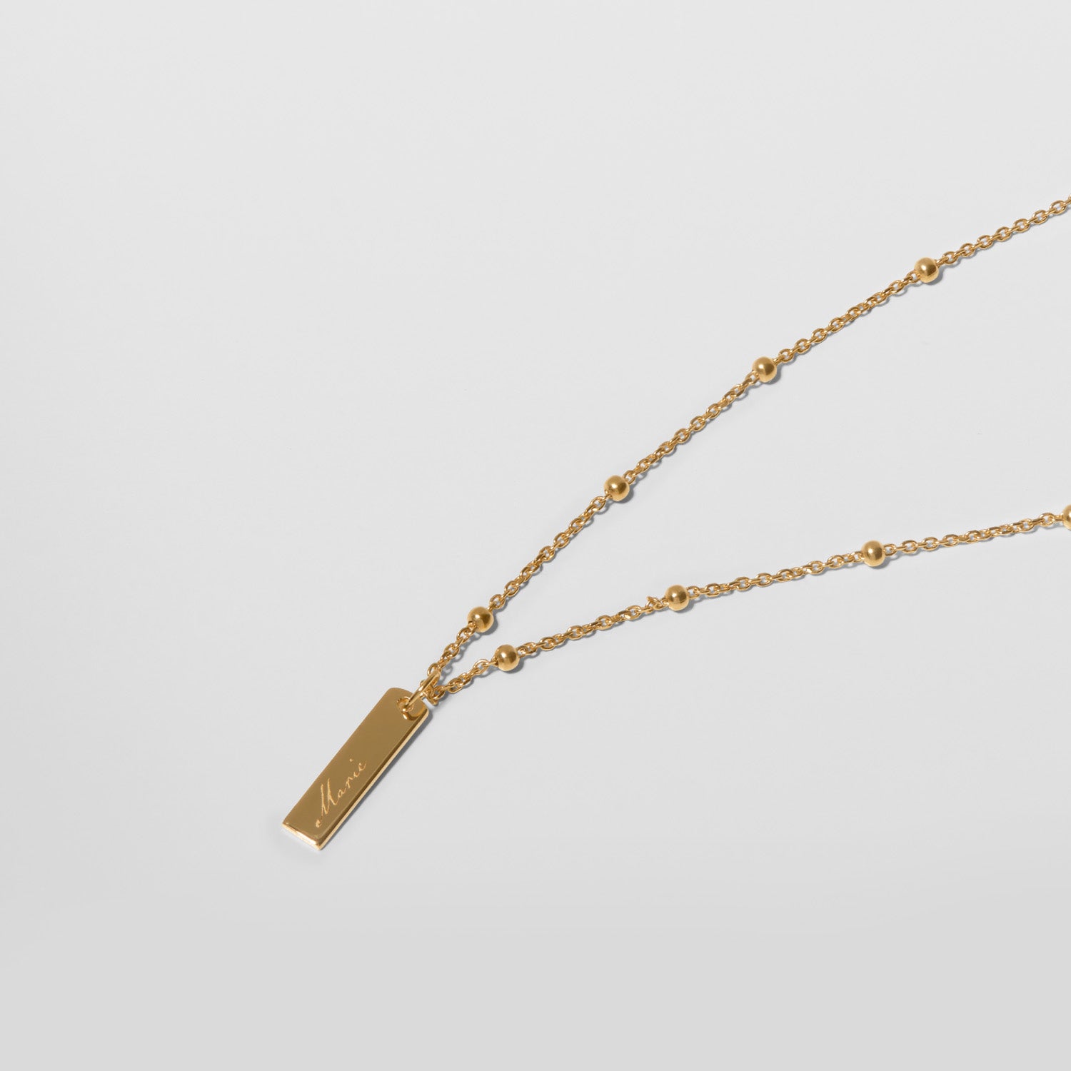 Engravable Bar Necklace