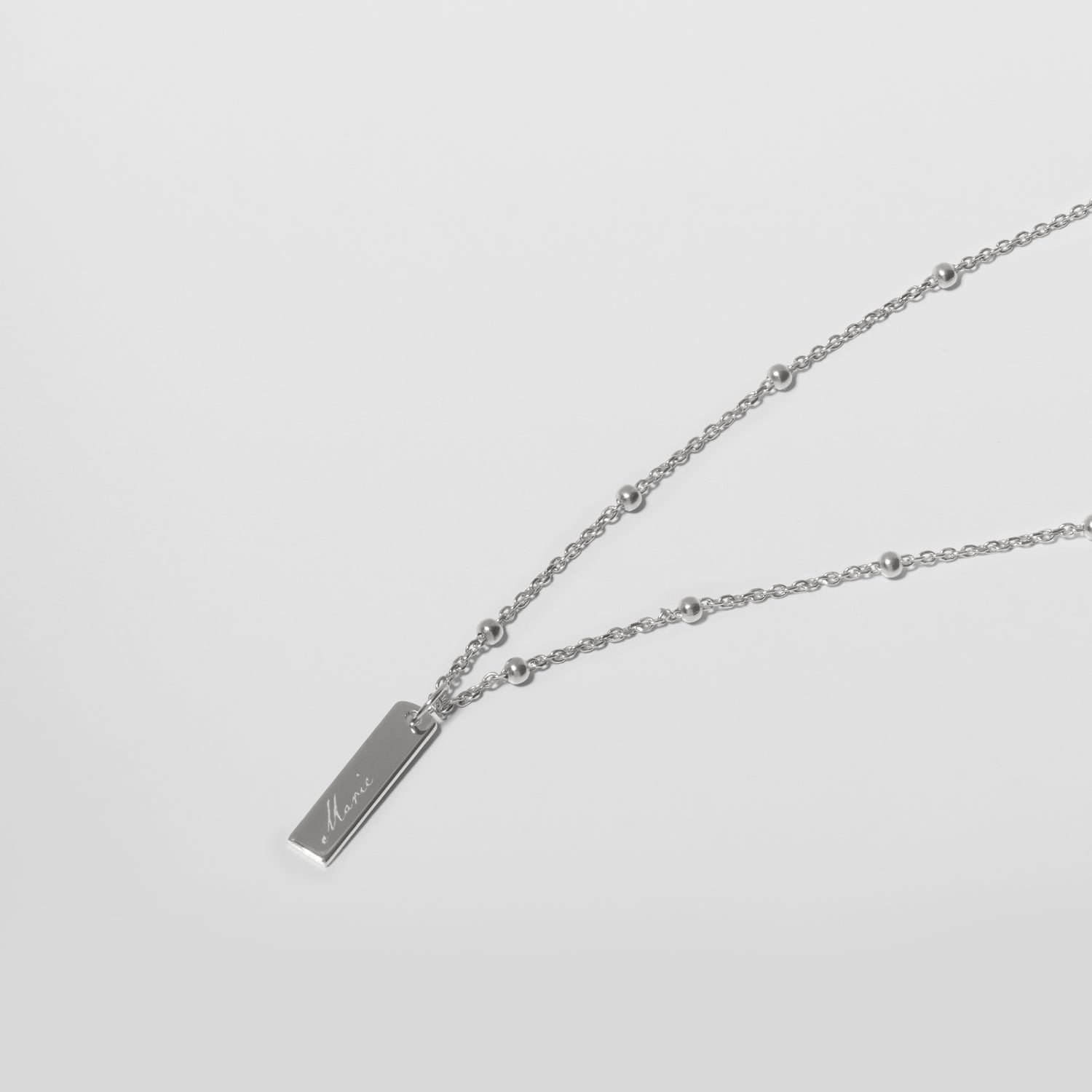 Engravable Bar Necklace