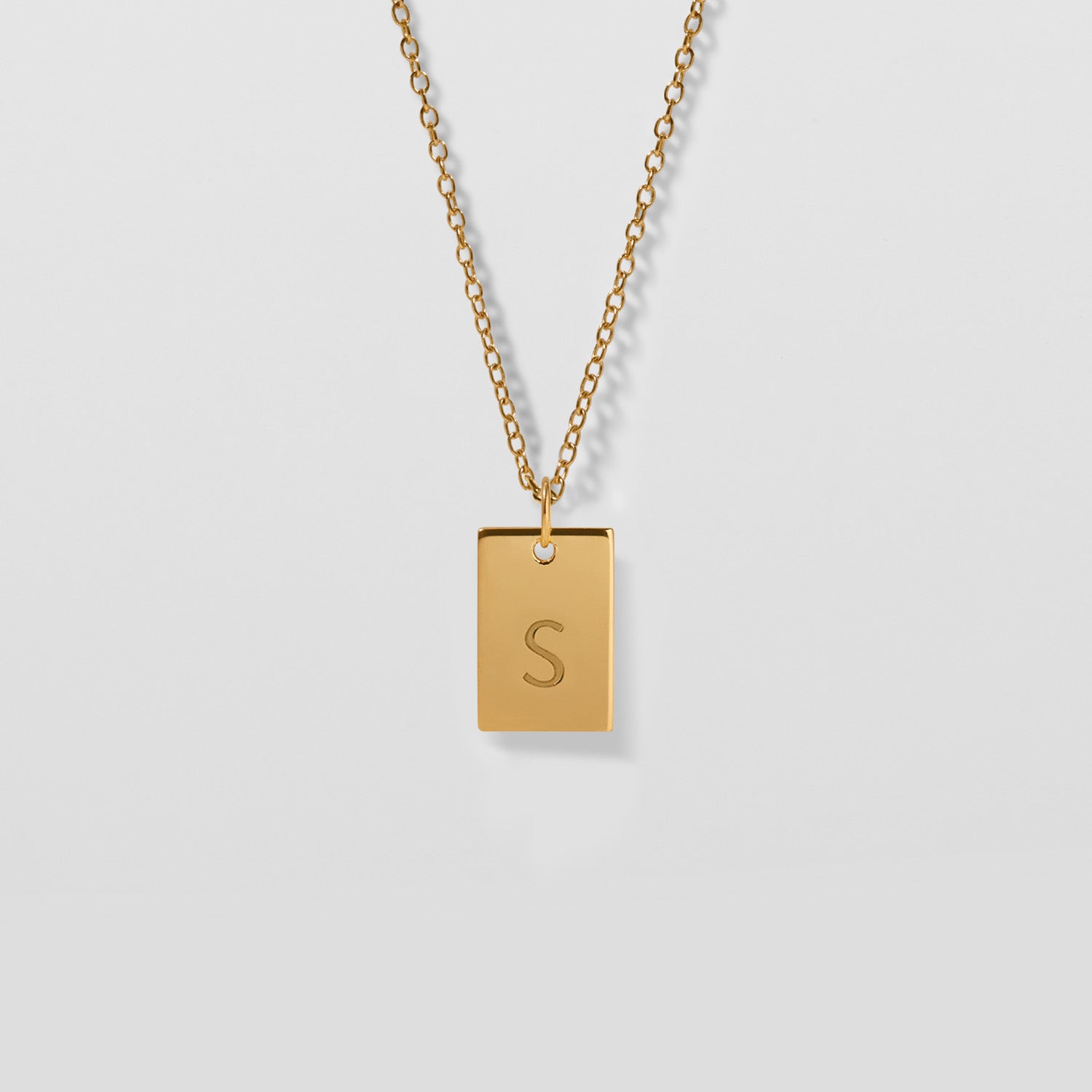 Engravable Folio Tag Necklace