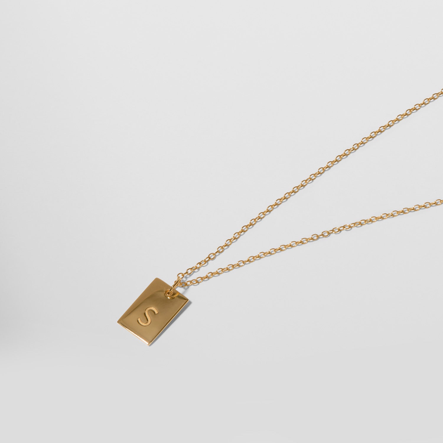 Engravable Folio Tag Necklace