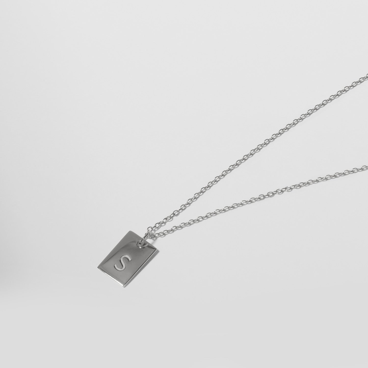 Engravable Folio Tag Necklace