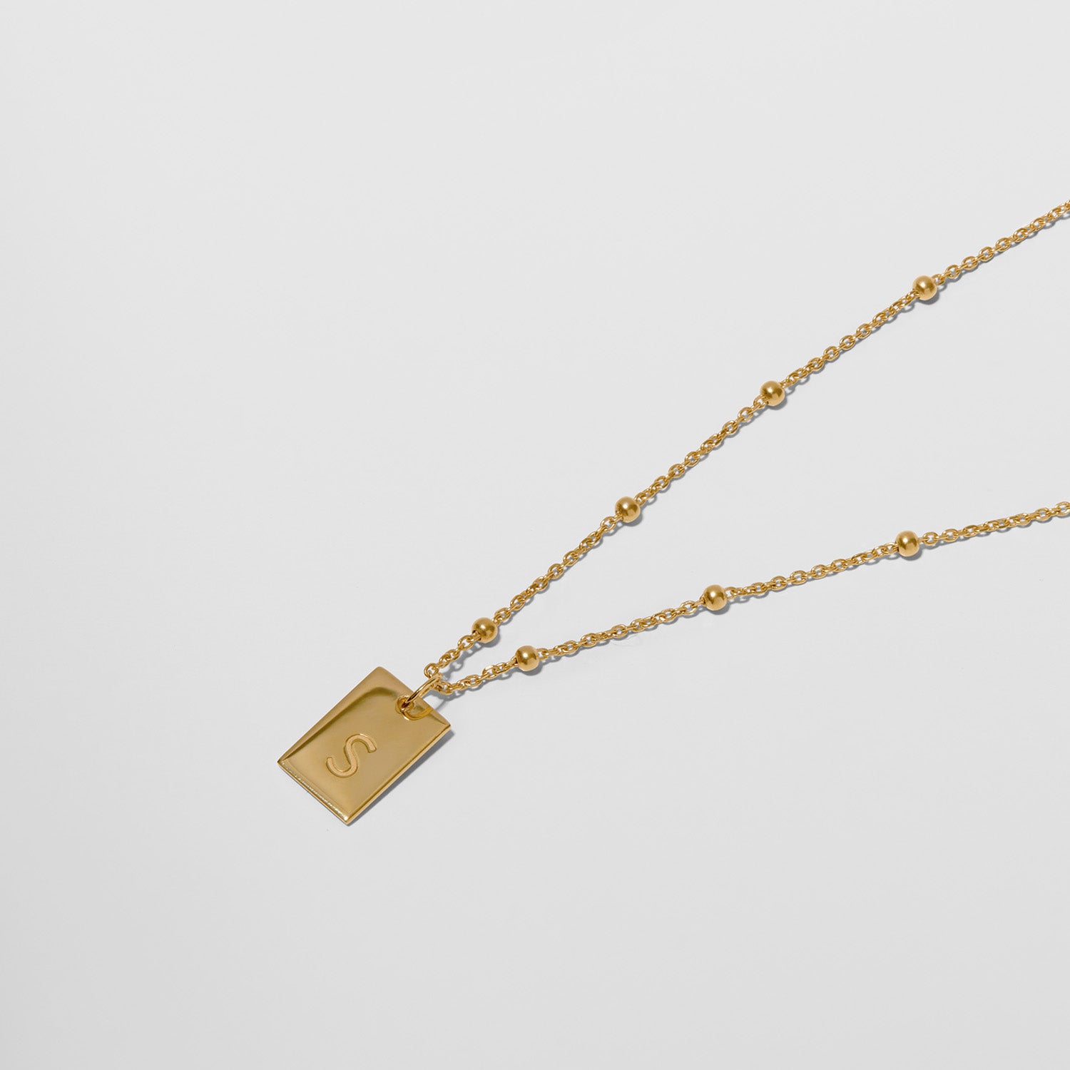 Engravable Folio Tag Necklace
