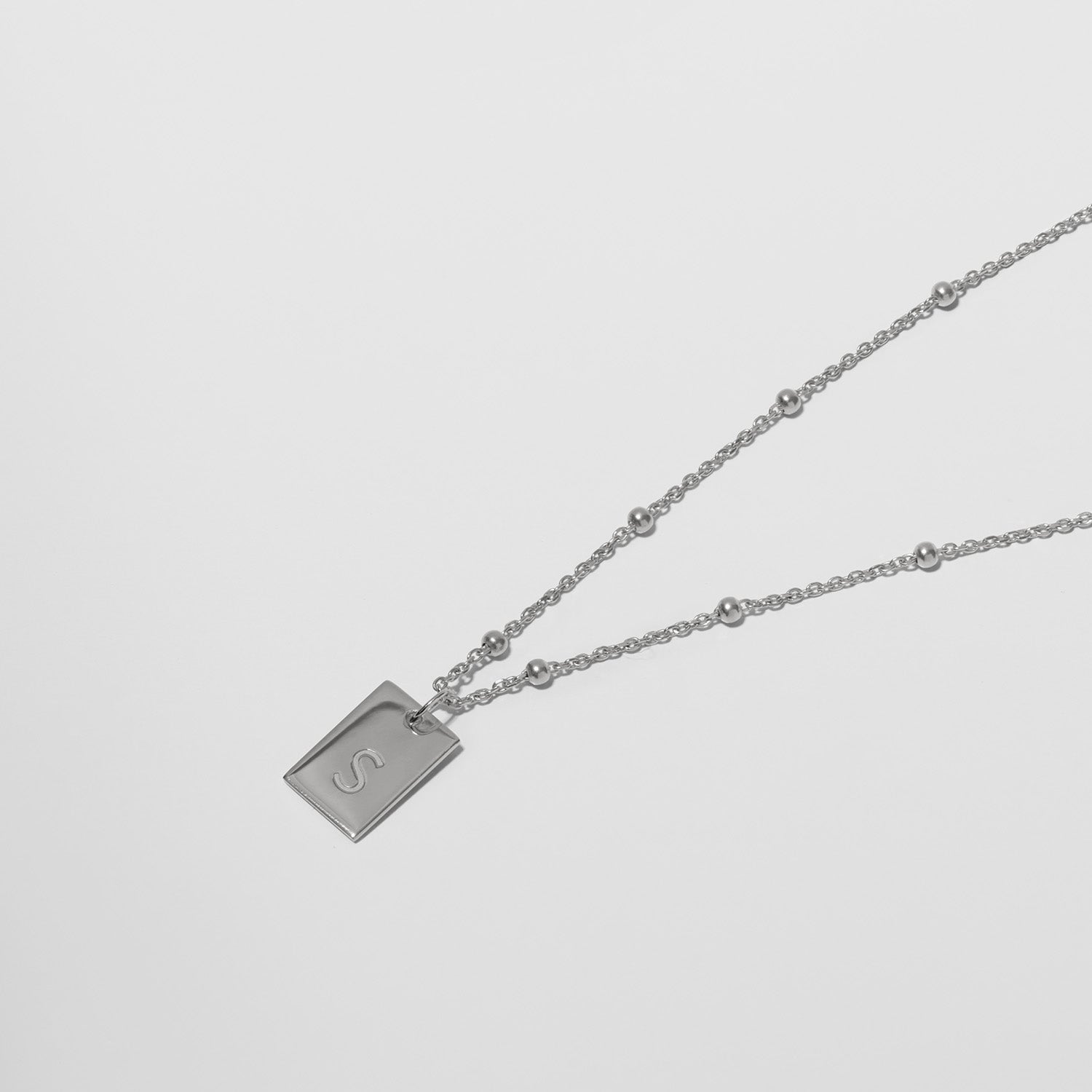 Engravable Folio Tag Necklace