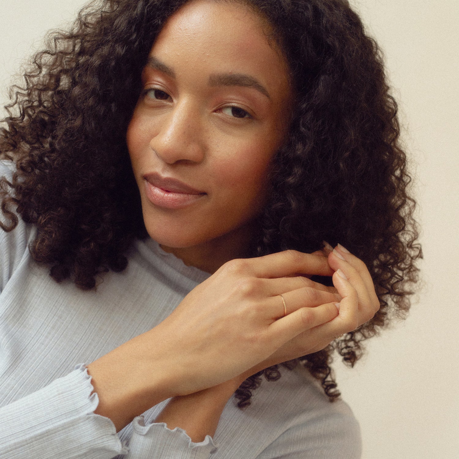 Simple Square Fair Band | 14k Gold