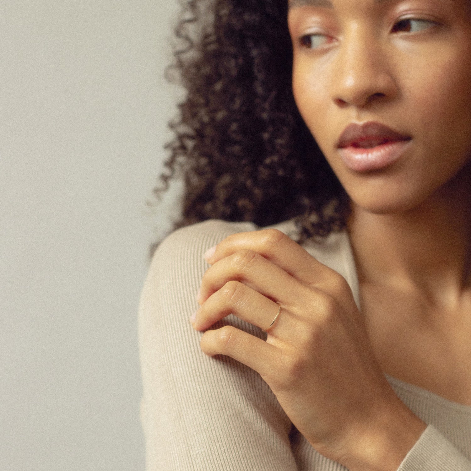 Simple Square Fair Band | 14k Gold