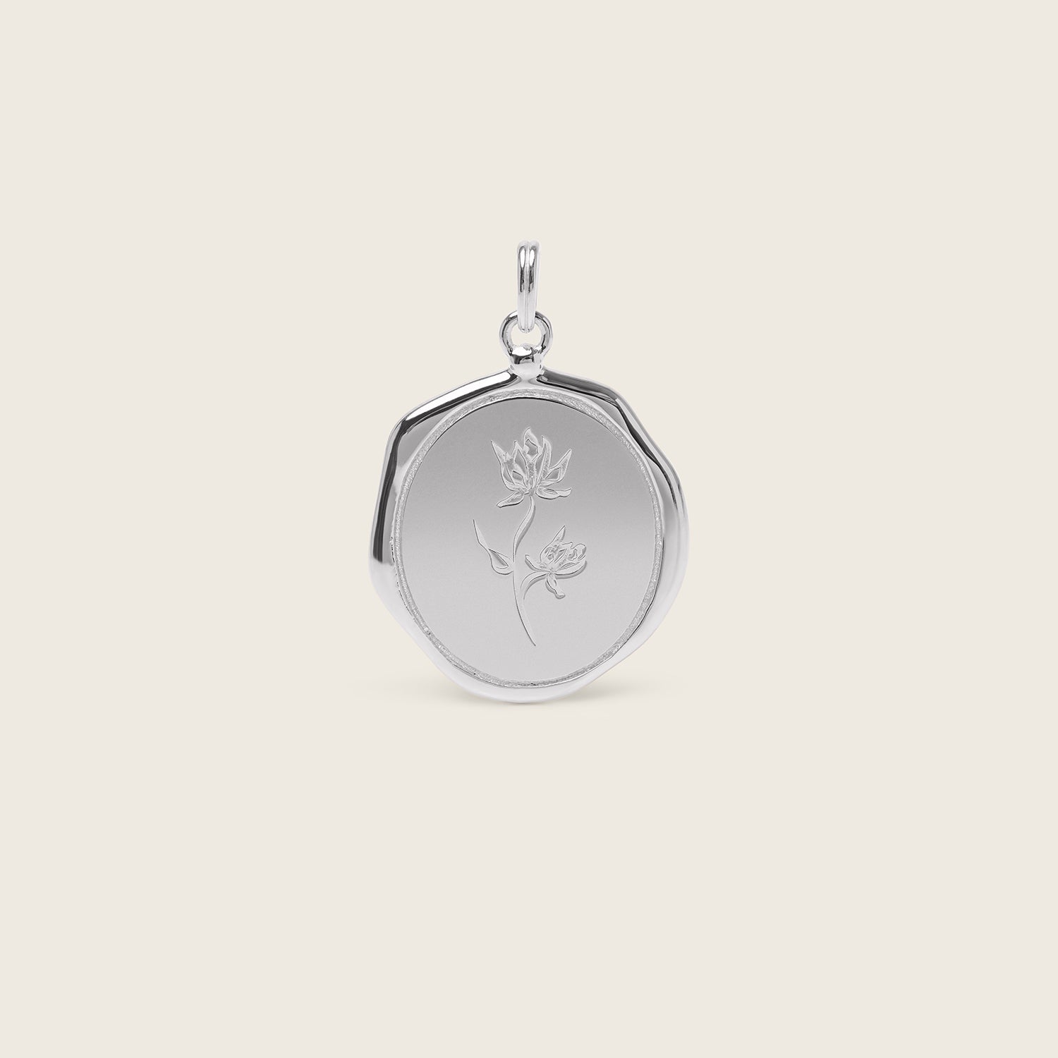 Floral Large Seal Pendant