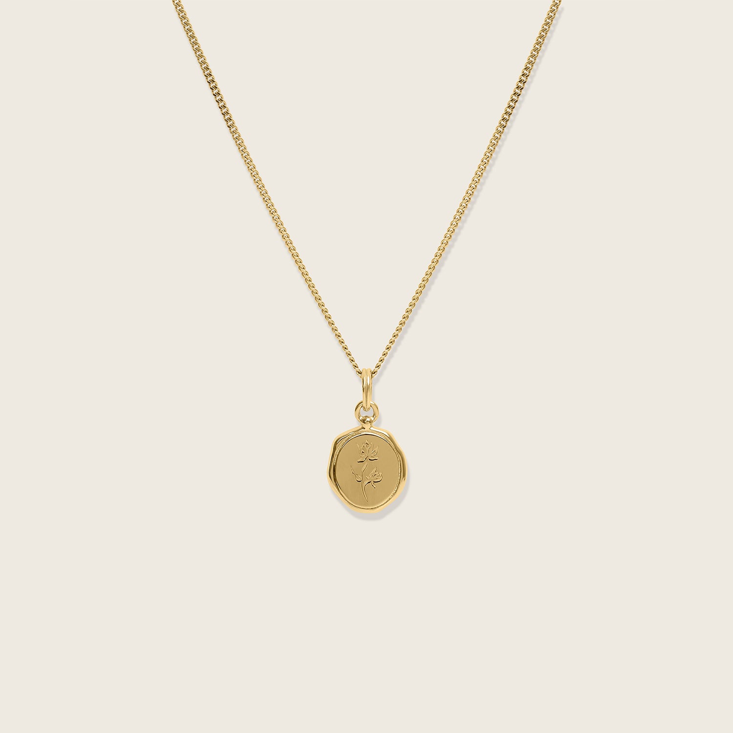Floral Seal Necklace