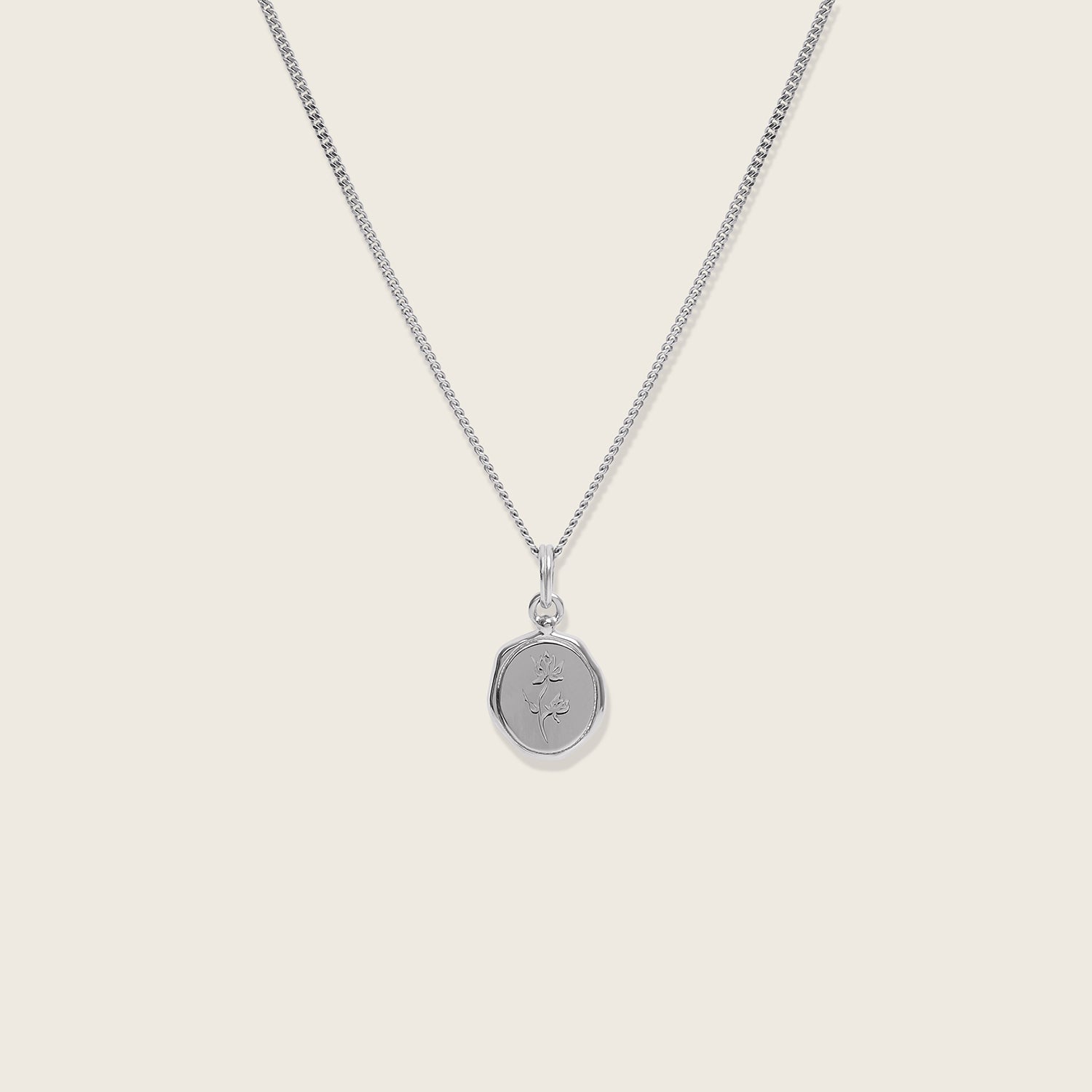 Floral Seal Necklace