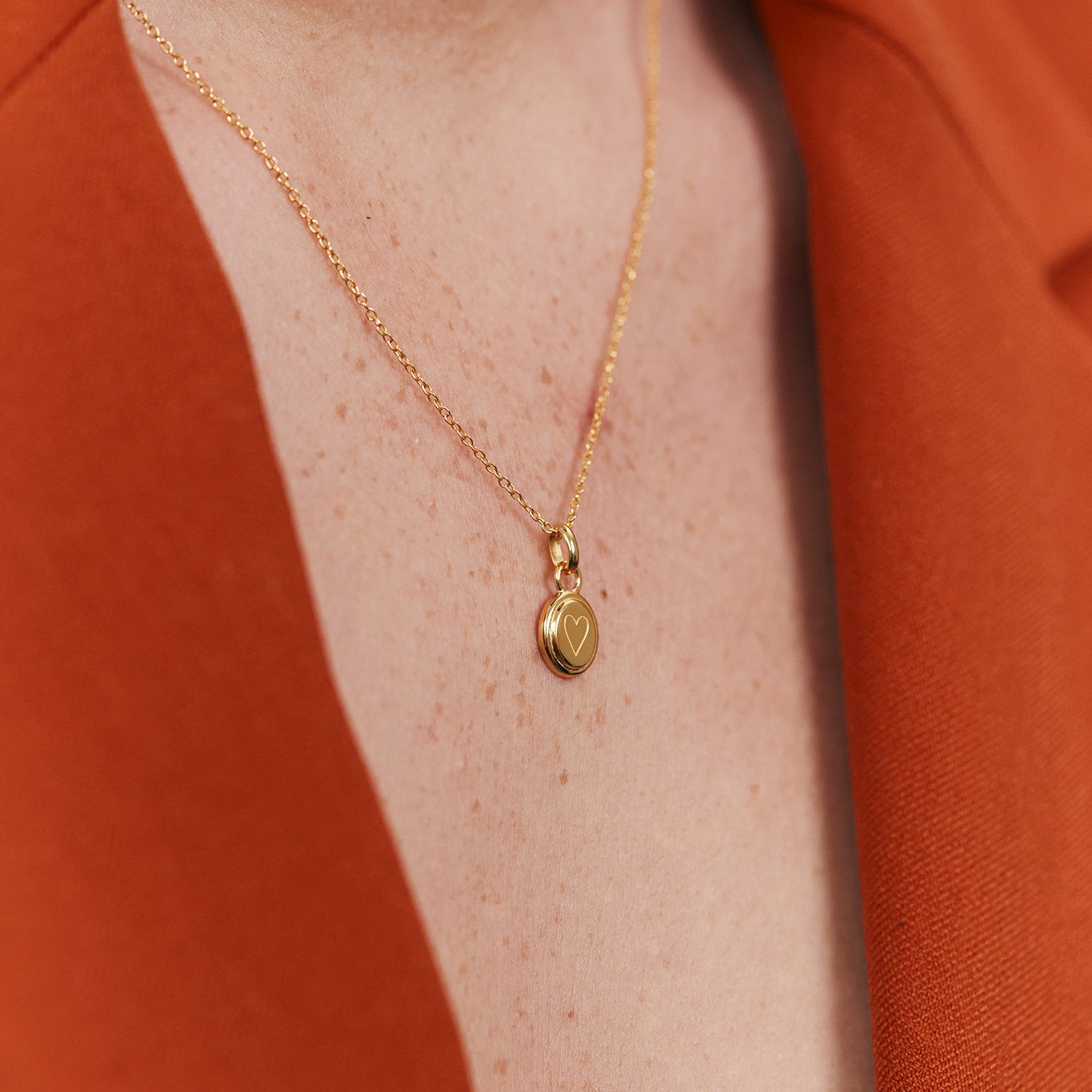 Heart Emblem with Anchor Chain