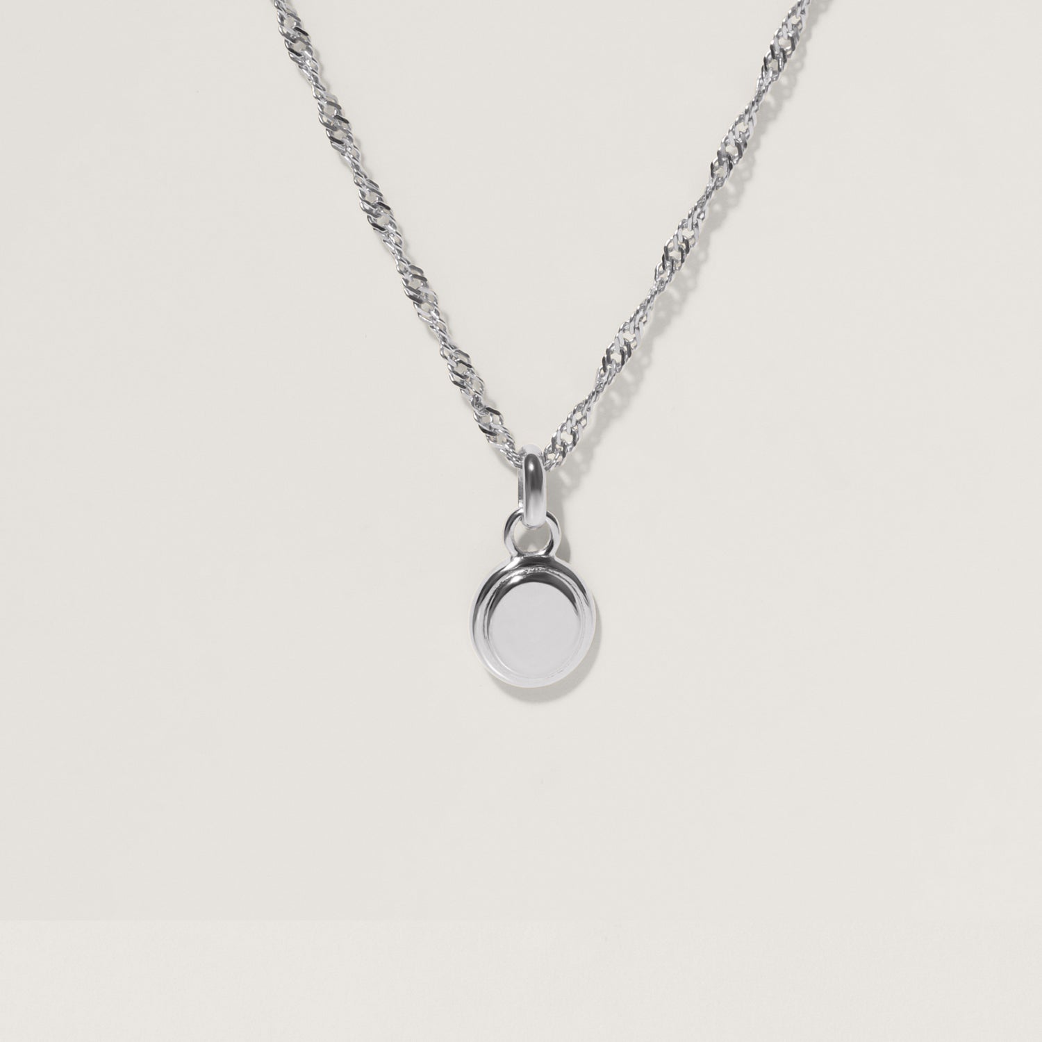 Engravable Emblem Necklace