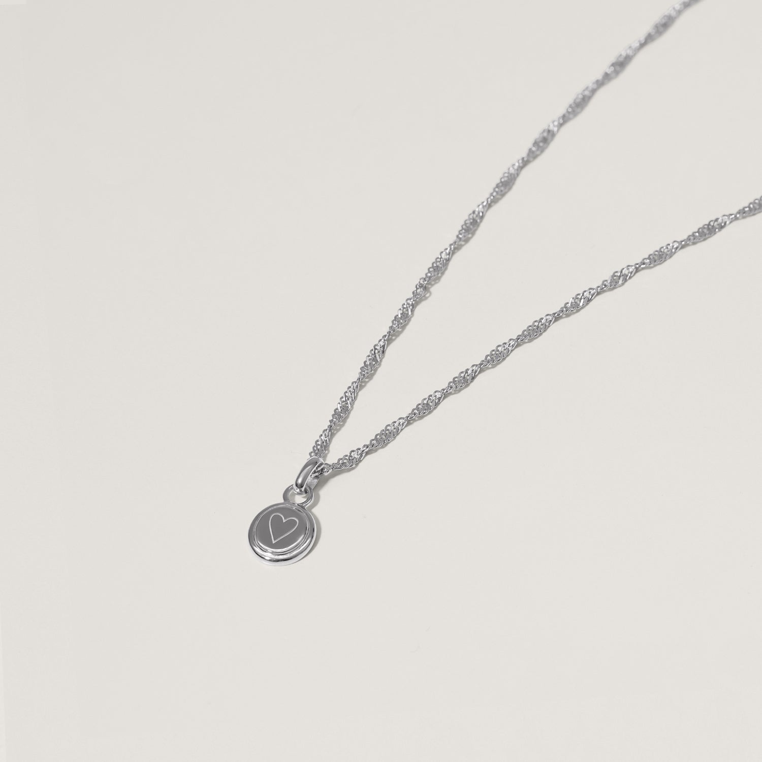 Engravable Emblem Necklace
