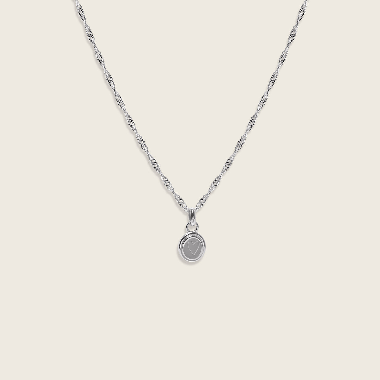 Heart Emblem with Singapore Chain
