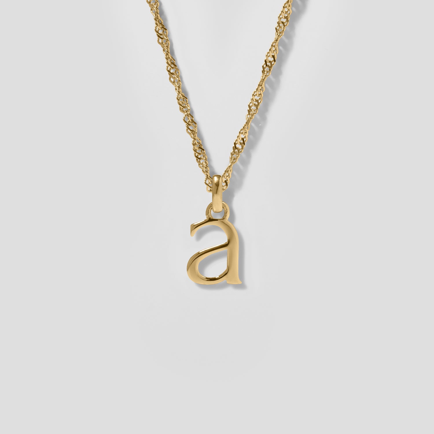 Initial with Singapore Chain | 14k Gold