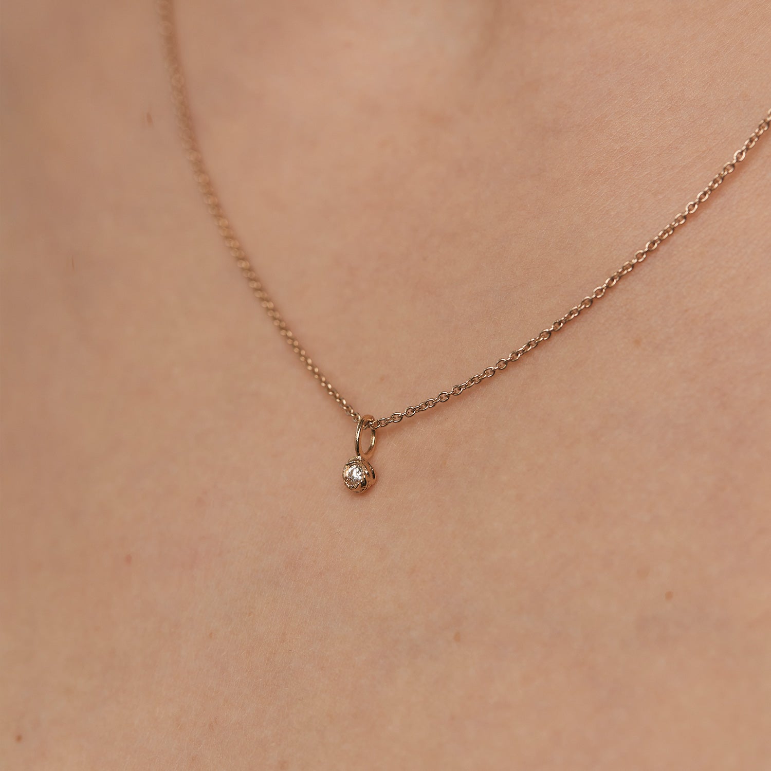 Diamond Mater Necklace | 14k Gold