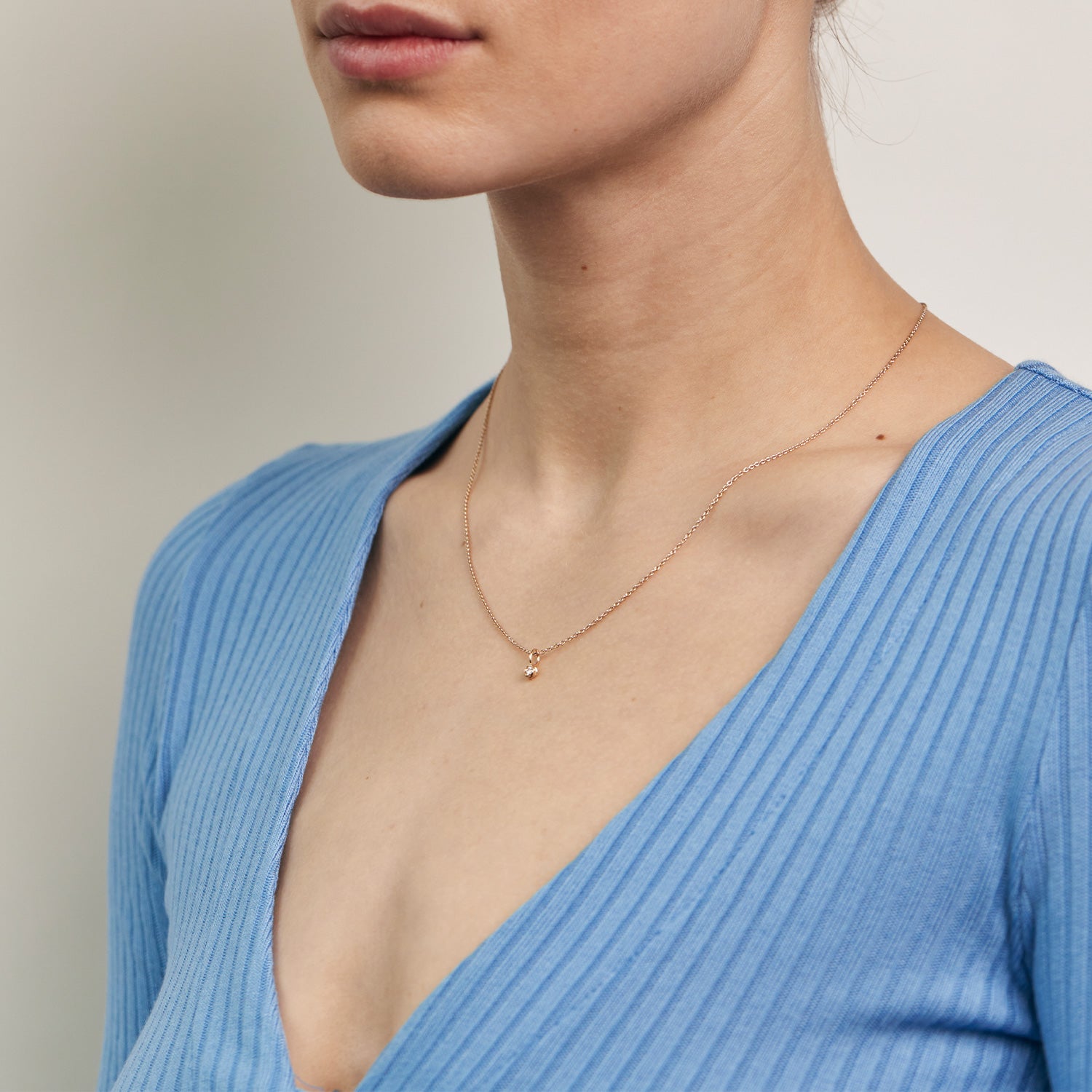 Diamond Mater Pendant | 14k Gold