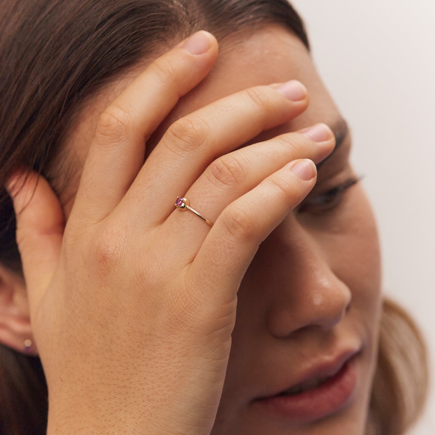 Mini Birthstone Ring | 14k Gold