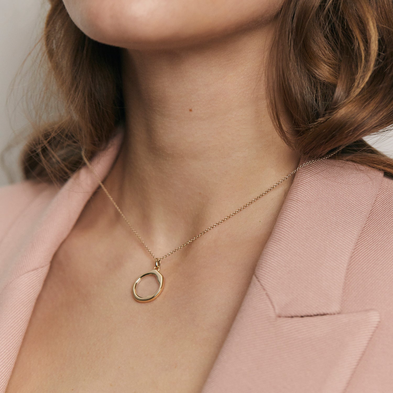 Quartz Organic Necklace | 14k Gold