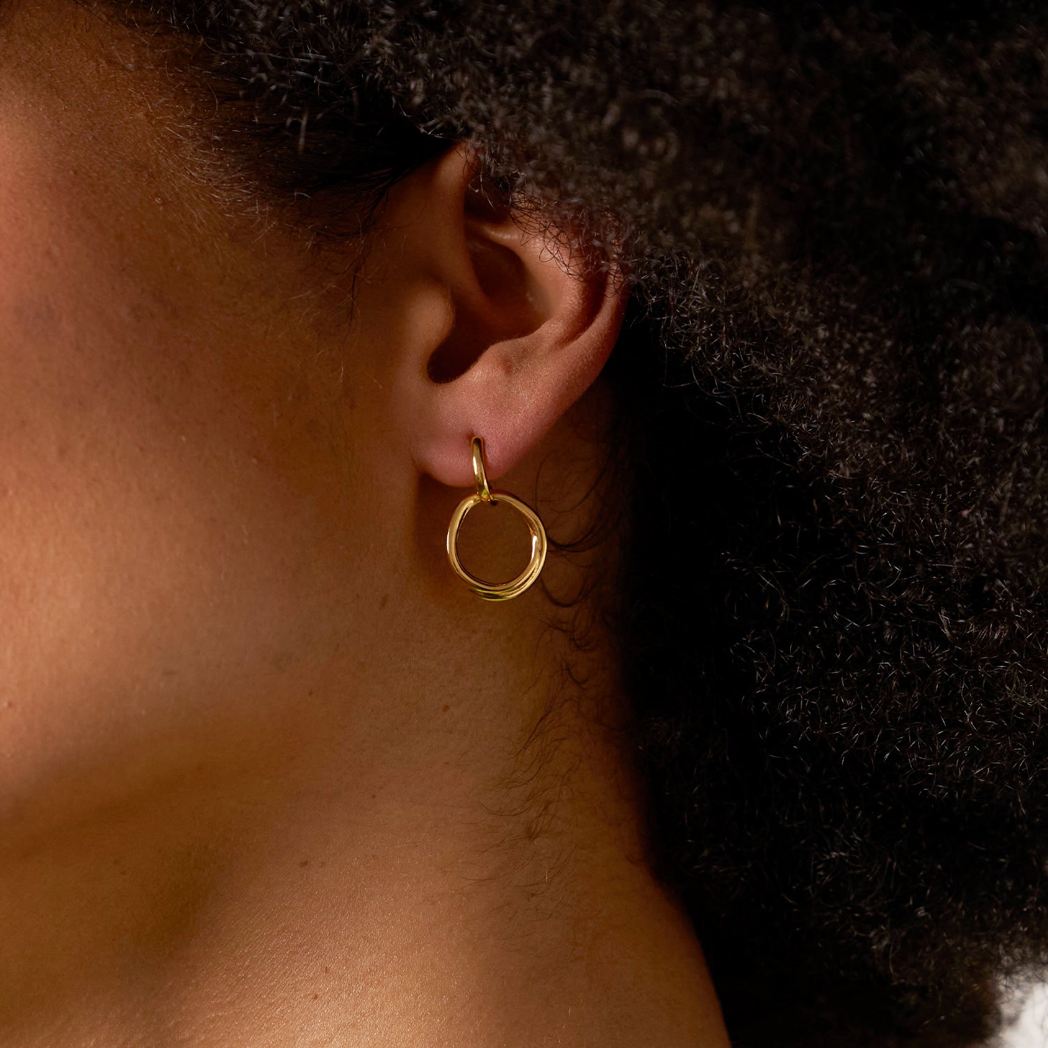 Bonds Path Drop earrings | 14k Gold