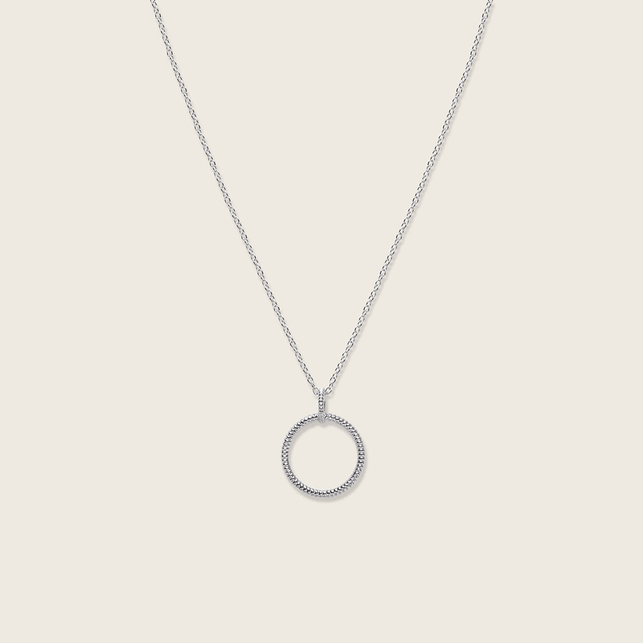 Snake Tail Circle Necklace