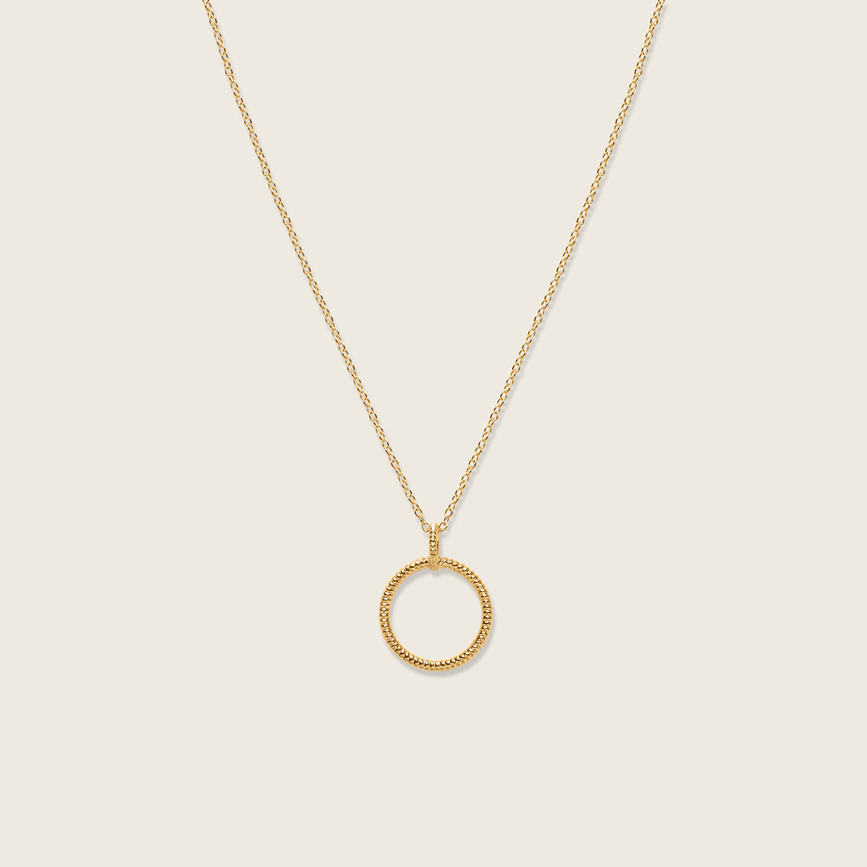 Snake Tail Circle Necklace