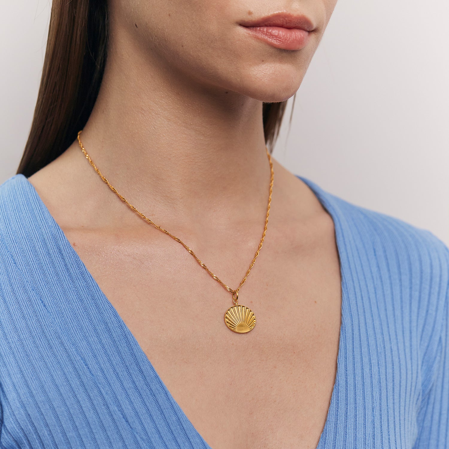 Solar Necklace | 14k Gold