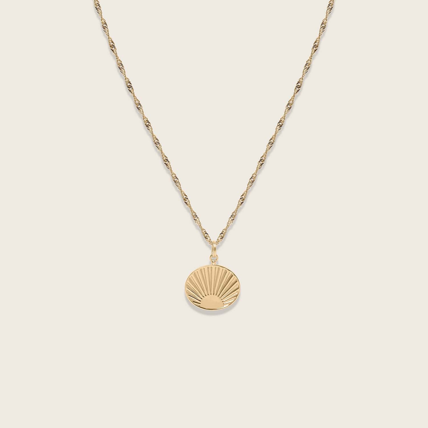 Solar Necklace | 14k Gold