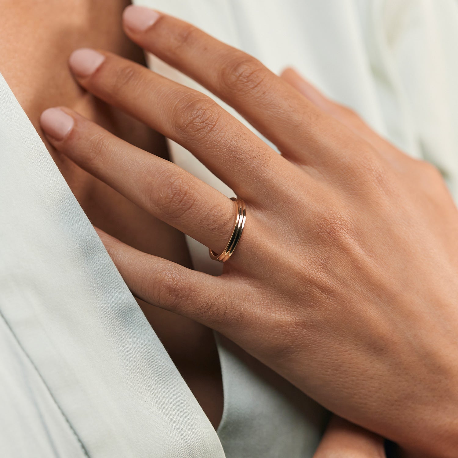 Stacked Fair Band | 14k Gold