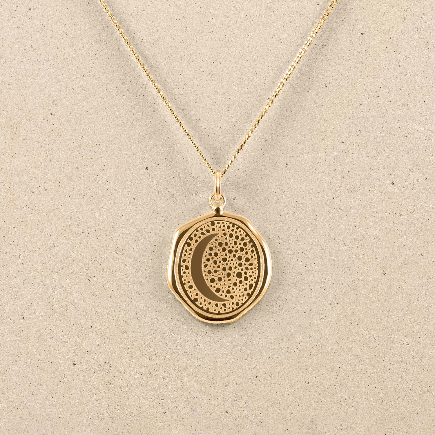 Moon Large Seal Necklace