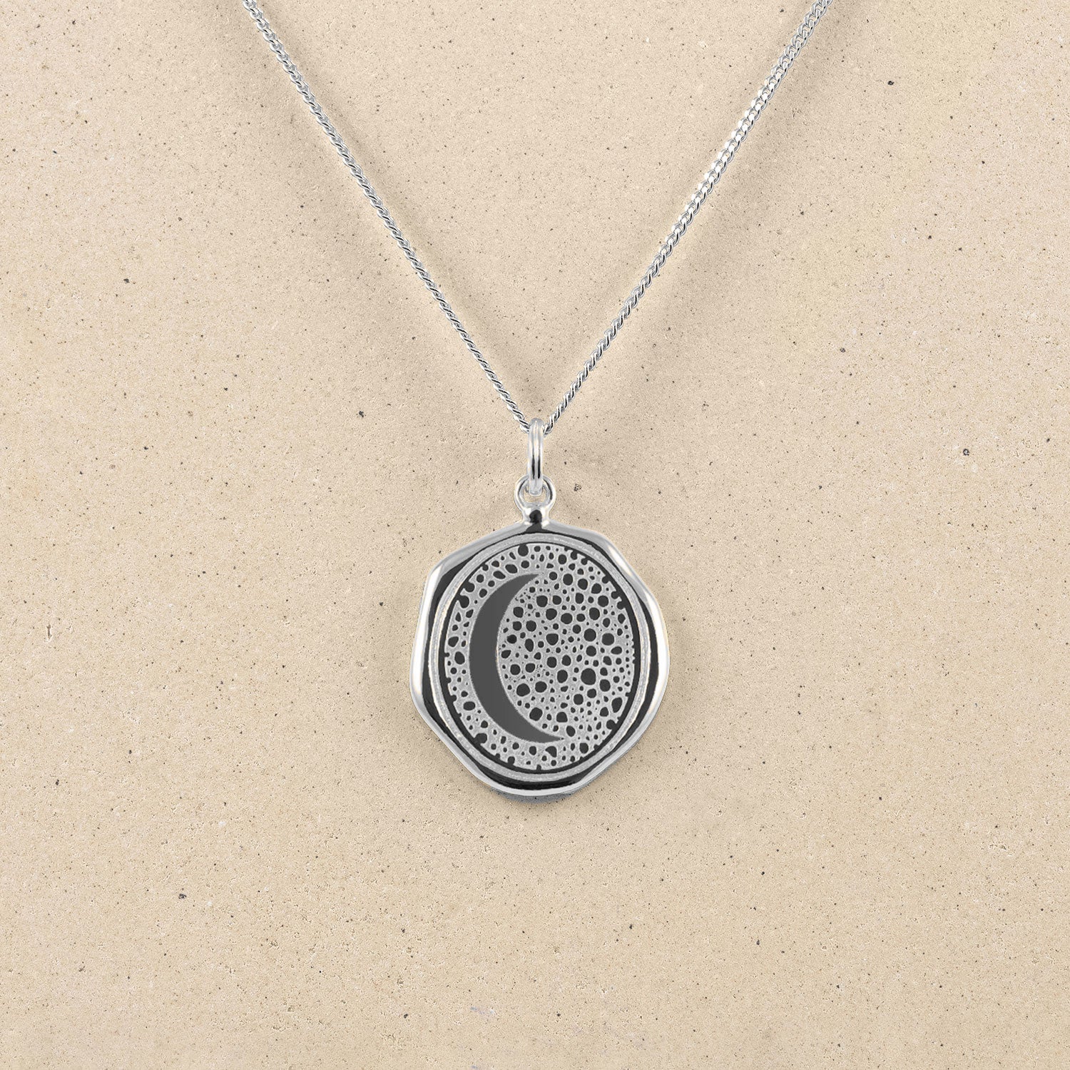 Moon Large Seal Necklace