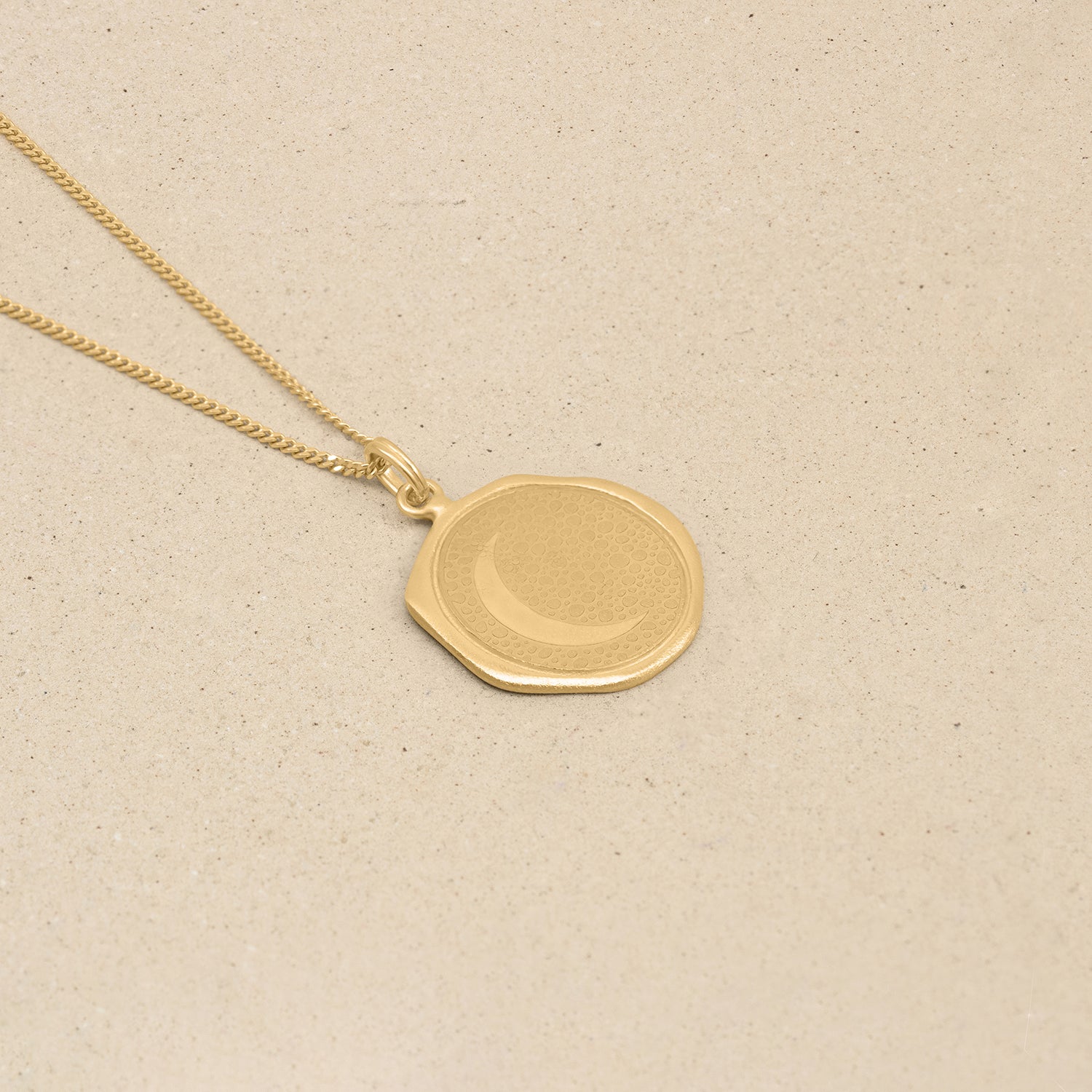 Moon Large Seal Necklace