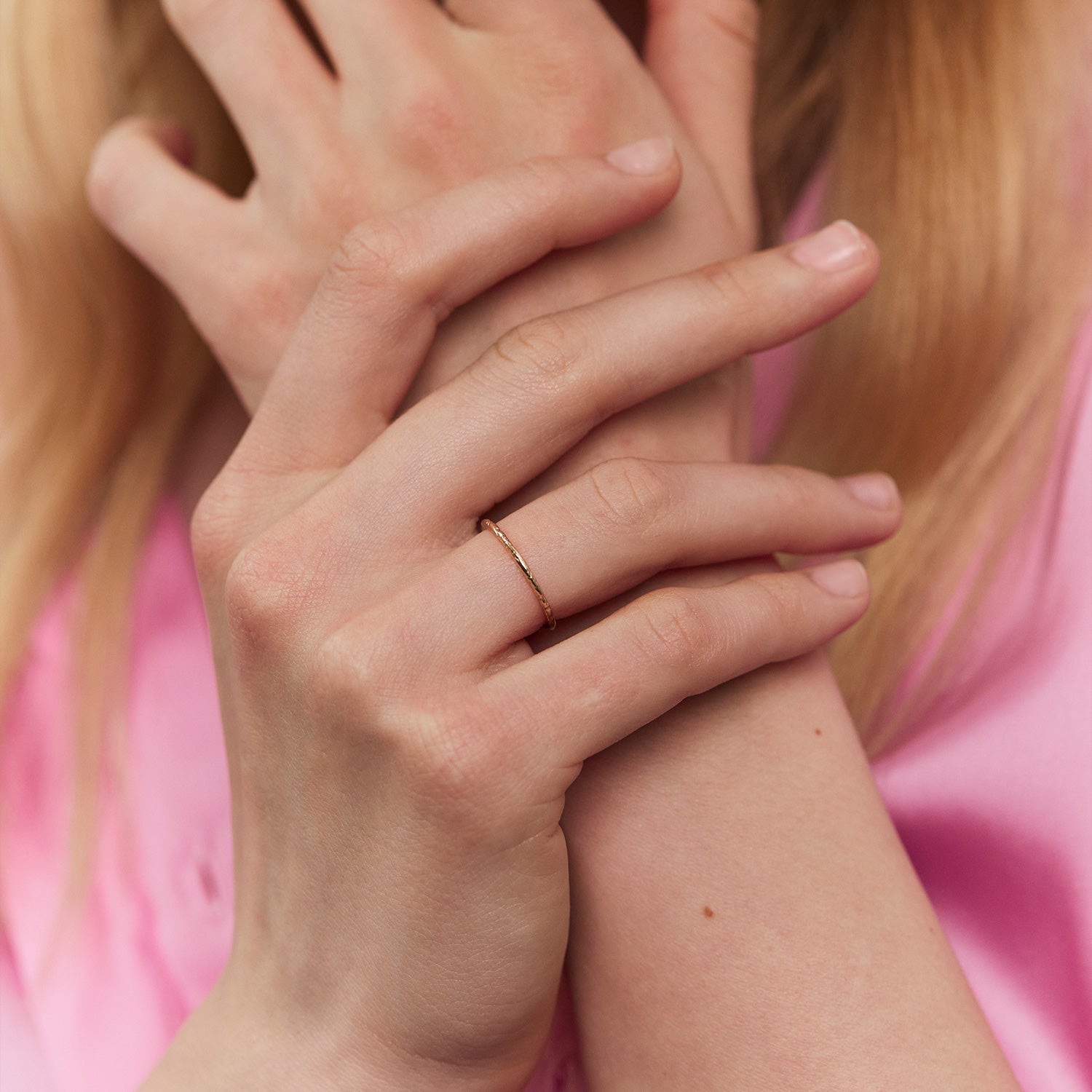 Uneven Thin Band | 14k Gold