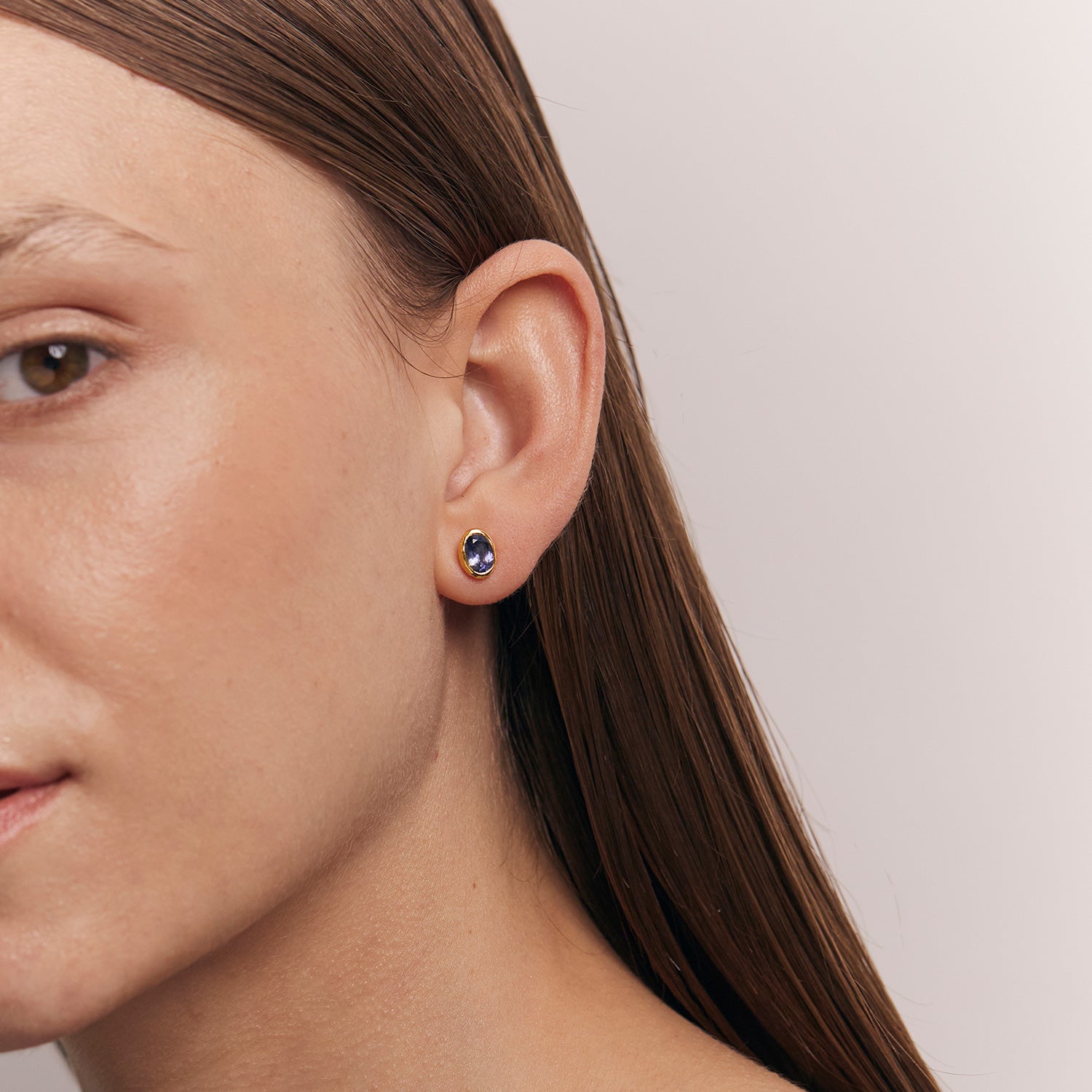 Iolith Violet Fizz Stud Earrings