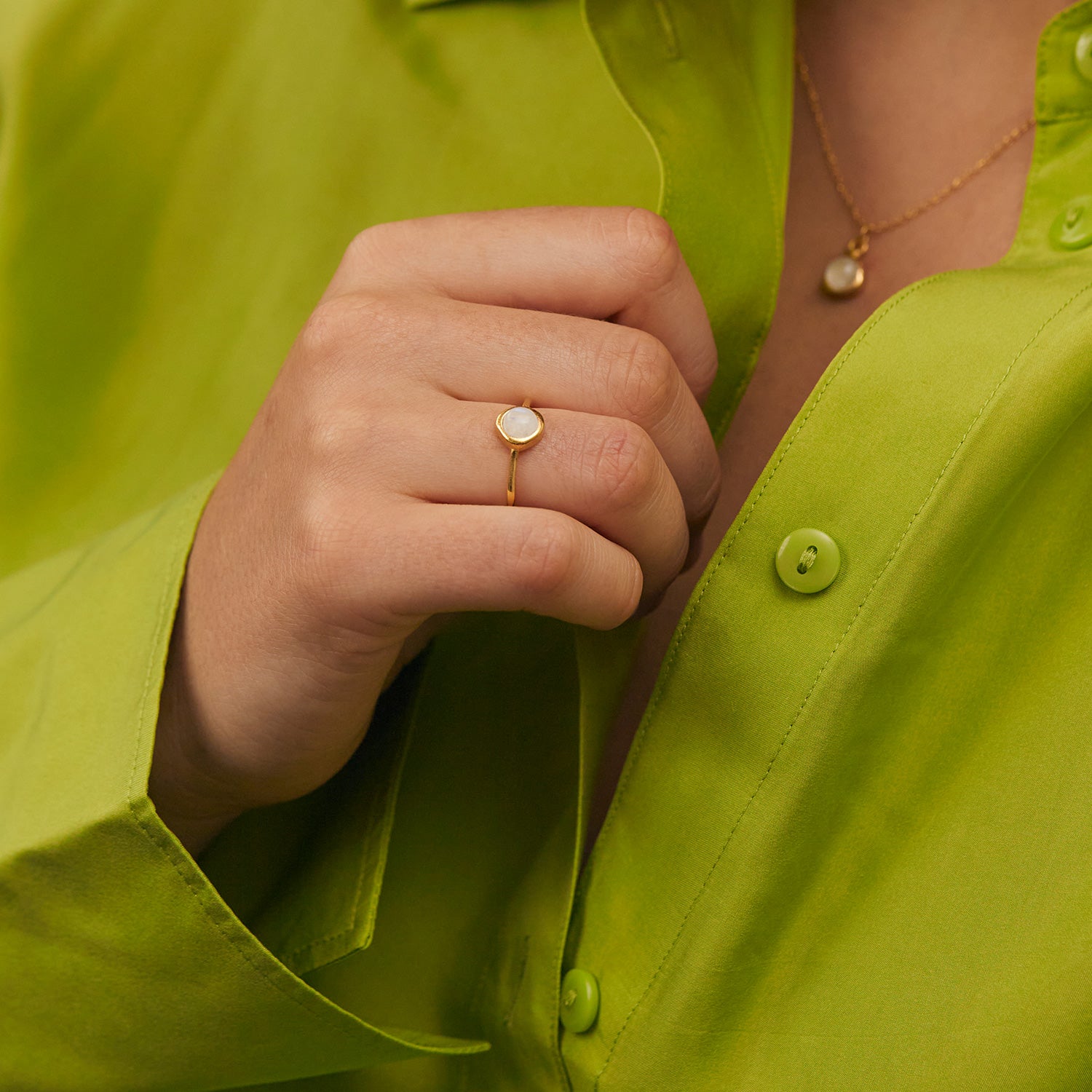 Zodiac Birthstone Ring | 14k Gold