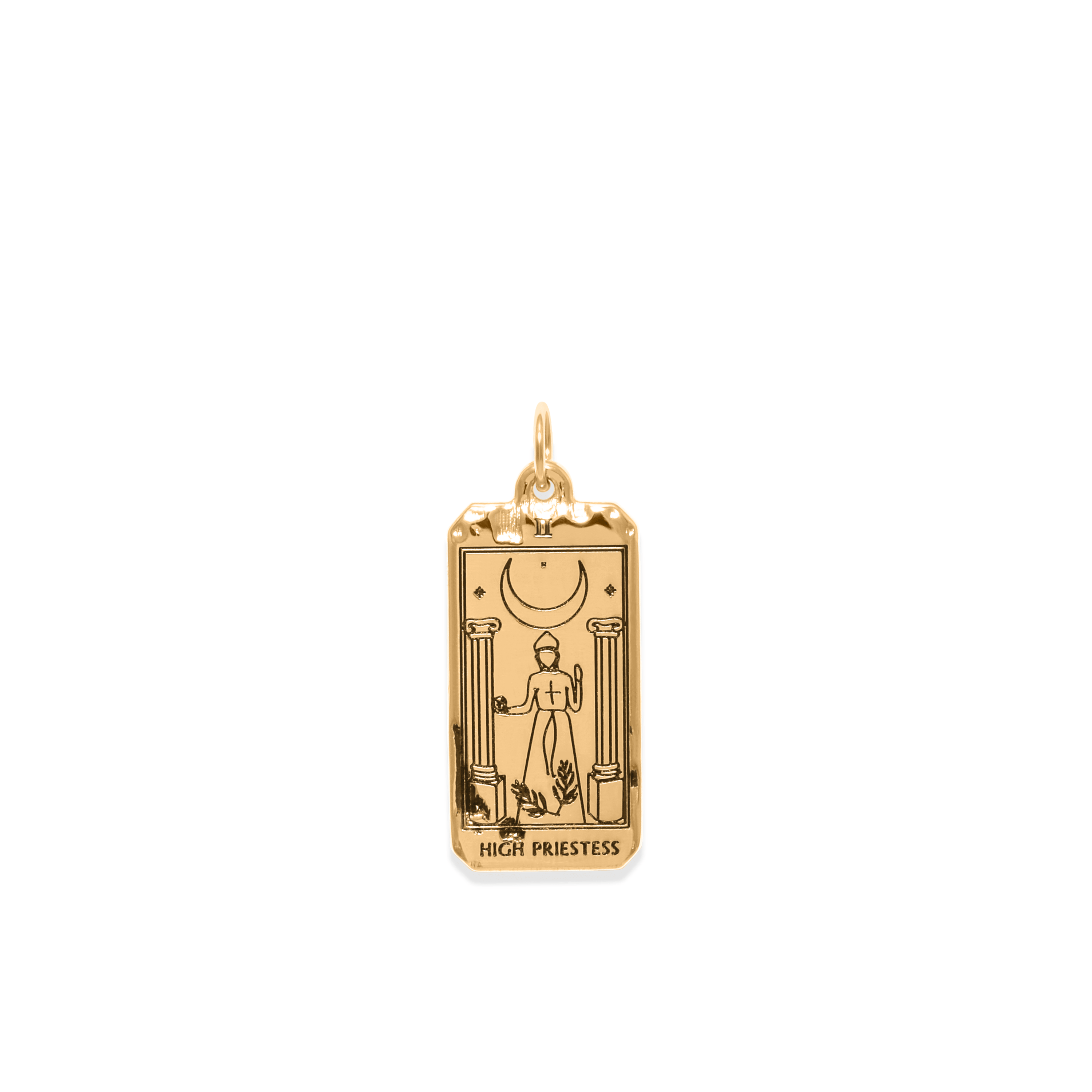 High Priestess Tarot Card Anhänger Jewelry jacko-wusch 925 Silver Gold Plated