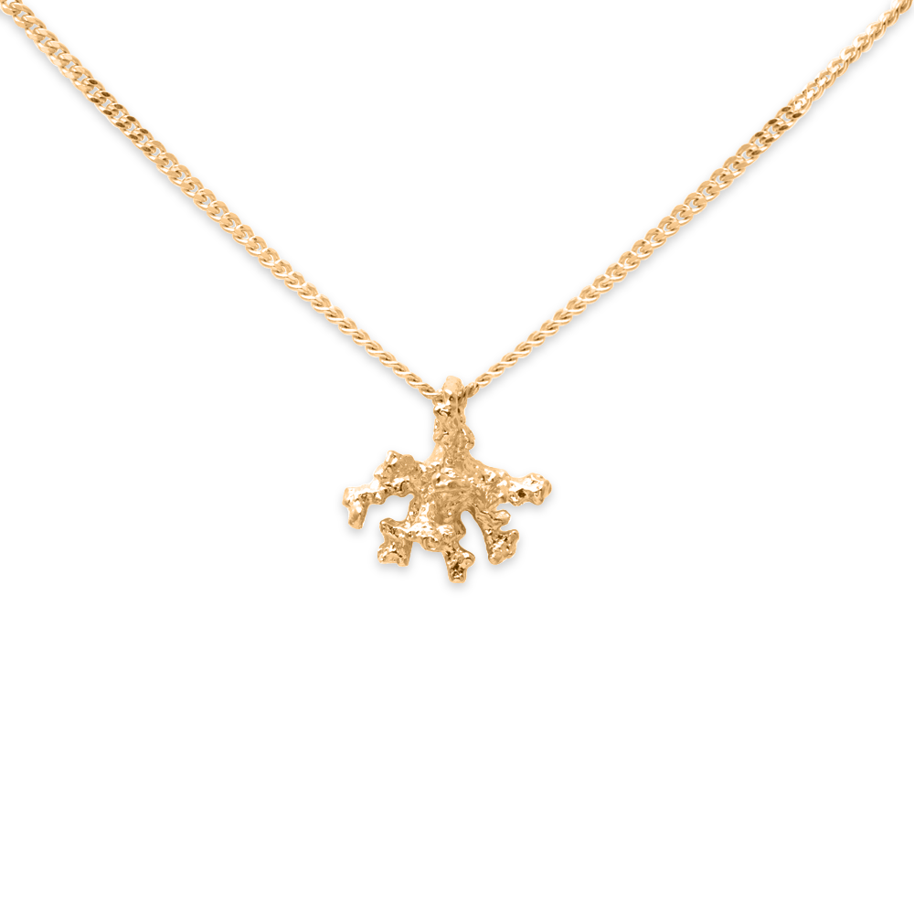L'Océan Reef Kette Jewelry teetharejade 925 Silver Gold Plated S (45cm)