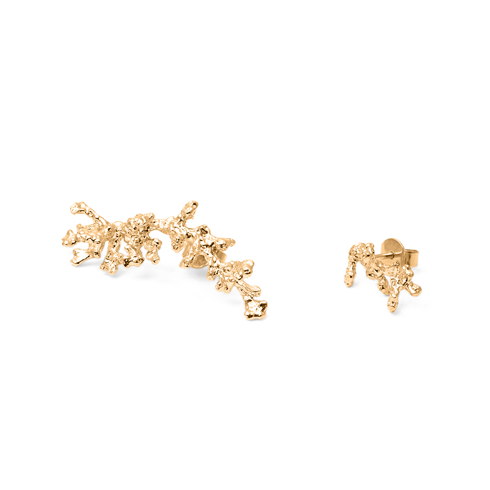 L'Océan Reef Ohrringe Jewelry teetharejade 925 Silver Gold Plated
